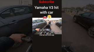 Yamaha v3 Hit With 🚗ktm rider duke390 shorts [upl. by Hatti]