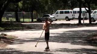 Land paddling skateboarding [upl. by Biddie565]