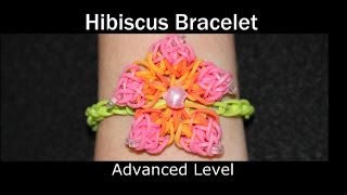 Rainbow Loom® Hibiscus Bracelet [upl. by Wynnie]