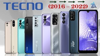 Tecno smartphones evolution  History of tecno phones 20162022 [upl. by Anayk]