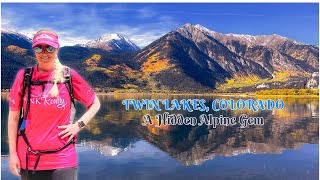 Twin Lakes Colorado Vibrant Fall Colors 4K drone [upl. by Bottali727]