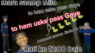 mara syap Mila 🐍🐍🐍 12baje rat ke achaanak jinda ho gya [upl. by Renckens939]