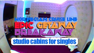 NCL Studio Cabins EPIC Getaway Breakaway [upl. by Ahsercel264]