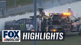 Kyle Busch Injured in Second Big One  Daytona  2015 NASCAR Xfinity Series [upl. by Muiram]