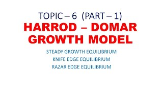 Harrod  Domar Model UGC NET economics PGT economics [upl. by Lowis729]