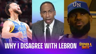 Why I disagree with LeBron James Allen IversonSteph Curry comments [upl. by Rudman]