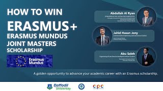 How to Win Erasmus Erasmus Mundus Joint Masters Scholarship  DIU CPC [upl. by Erminna193]