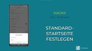 StandardStartseite ändern  Xiaomi Mi Browser [upl. by Omrelliug]