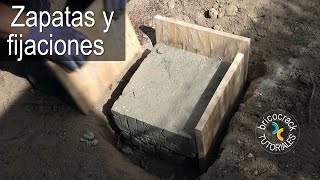 Fijar y asegurar pérgolas y otras estructuras de madera en el jardín Bricocrack [upl. by Carlson]