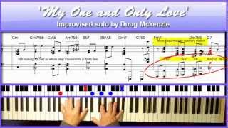 My One and Only Love  jazz piano tutorial by Doug Mckenzie [upl. by Messing]