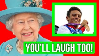 Late Queen’s Hilarious Comeback to Olympian Tom Daley—A Royal Moment to Remember [upl. by Ydaj]