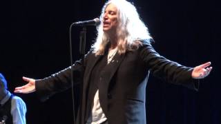 Patti SmithLand HorsesGloriaLive  Olympia21102015 [upl. by Otrebtuc]