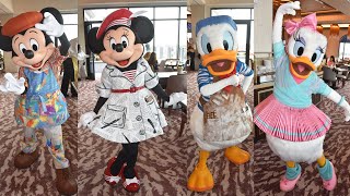 Topolinos Terrace Breakfast Character Introductions  Mickey Minnie Donald amp Daisy Disney World [upl. by Cristi]