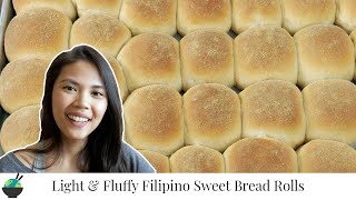 How To Make Pandesal  Filipino Bread Rolls Recipe  Homemade Baking [upl. by Nanny842]