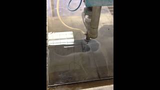 Cutting AR500 Plate on a water jet Get Some Go Shooting be Ready [upl. by Myrah]