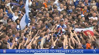 Ipswich Town Fans INSANE CELEBRATIONS after getting Promoted to Premier League [upl. by Nena97]