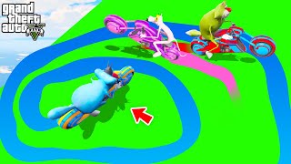 OGGY CHALLENGE SPIRAL TRAP To Jack And Pink Panther In DEADLINE Racing Challenge😱 GTA5 [upl. by Aihsenod]