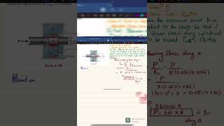 Axial force  stress  bearing stress  shaft  stress  Mechanics of materials Rc Hibbeler [upl. by Gilder]