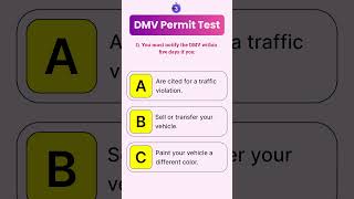 hardest questions on permit test 2024 dmv shorts [upl. by Rennoc]