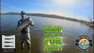 Santa Ana River Lakes Trout Fishing Double Drop Shot bite was on🔥 [upl. by Aveer]