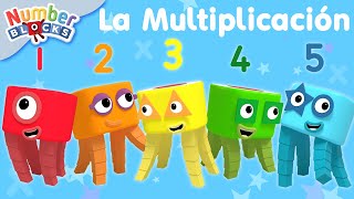 Tablas de multiplicar  Todos los niveles  Matemáticas para niños  Numberblocks en Español [upl. by Holcomb648]