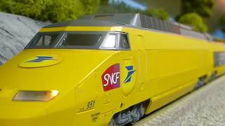 JOUEF HORNBY TGV  FLEISCHMANN ICE T High speed RUN [upl. by Annamarie]