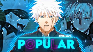 GOJO SATORU  Popular  The Weeknd  EditAMV 😎❤ [upl. by Melvyn]