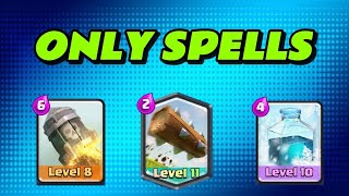 Trying To Beat Clash Royale Using Only Spells [upl. by Ayanej]