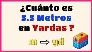 💥 Cuánto es 55 METROS en YARDAS  Convertir metros a yardas ✨️ ▶08 [upl. by Shelburne641]