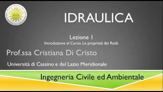 Idraulica Lezione n 1 [upl. by Cowley609]