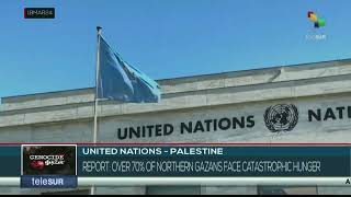 United Nations 70 of Gaza is experiencing famine [upl. by Elokkin]