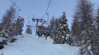 Risalita integrale seggiovia Graffer quotMalghettequot  Marilleva TN  Chairlift  Stolheis  Stollift [upl. by Lua]