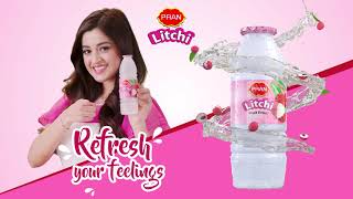 PRAN Litchi Drink  Refresh Your Feelings [upl. by Nazario]