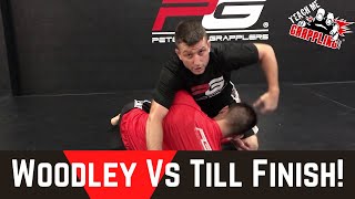 UFC Woodley vs Till Finish Top Half Guard DARCE [upl. by Archer]