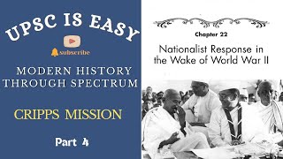 Individual satyagraha  CRIPPS MISSION  spectrum chapter 22  part 4 [upl. by Ayikal]