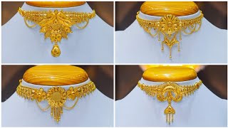 22k gold necklace and choker necklace designs Gobind Jewellers [upl. by Claudie]