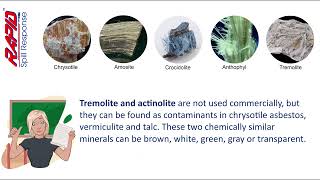 Asbestos  Types of Asbestos 7 [upl. by Laekim]