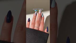 Abstract leaf nails aesthetic aestheticnailart abstractnails shortfeeds nails nailstyle short [upl. by Eirolam351]