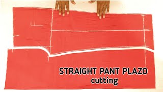 Straight Pant Plazo Cutting  स्ट्रेट पैंट प्लाजो  Vidya tailors and Boutique [upl. by Notlil777]