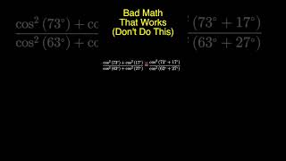 BAD MATH that works [upl. by Luar]