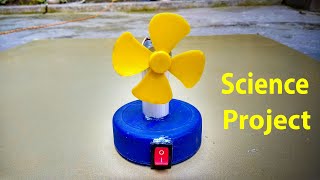 Science Projects For Class 8 Working Model Science Projects For School  Table Fan [upl. by Norihs487]