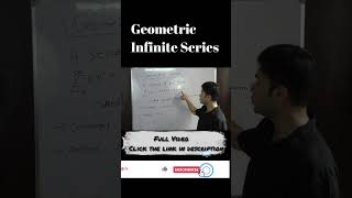 Geometric Series Explained in 1 Minute  Infinite Series Quick Guide infiniteseries [upl. by Olimpia]