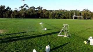 Water Rocket Staging Mechanism Test flights [upl. by Chew]