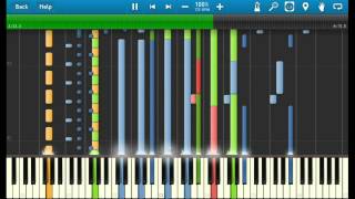 Avicii  Hey brother Synthesia impossible piano [upl. by Atteynek36]