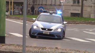 INCIDENTE IN DIRETTASGOMMATA POLIZIA DI STATO IN SIRENA Milano [upl. by Bates]