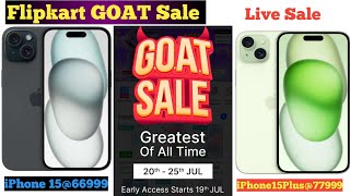 Flipkart Goat Sale  Flipkart iPhone Sale  iPhone 15  iPhone 13  iPhone 14  iPhone 14 plus [upl. by Akemit]