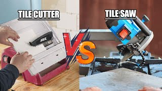 Tile Saw vs Tile Cutter [upl. by Dlared98]