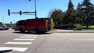 Vadnais Heights Fire  Engine 817 Responding [upl. by Marmion]