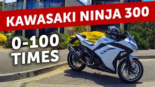 Kawasaki Ninja 300 0100 times [upl. by Bowman]