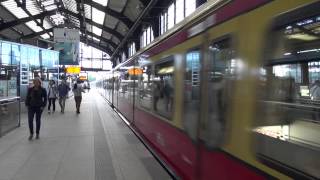 Berlin SBahn S7 Br 482 Train depart Friedrichstraße stationTo wannsee [upl. by Ayotahc568]